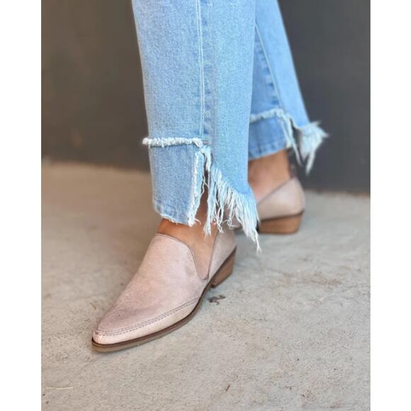 Lucky Brand Mahzan Flat Loafer Bootie Tan Leather Women's 10 Boho Chic - Picture 11 of 11